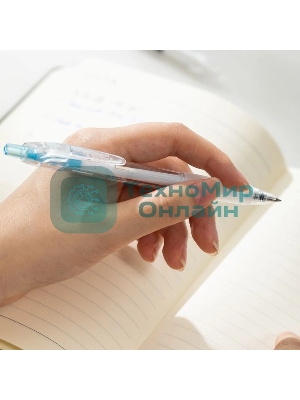 Ручка гелевая Deli Smoos EG057-BK, черные чернила (12шт), линия 0.5мм