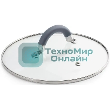 Кастрюля LARA LR02-481 BELL 18x10,5 см, 2,6 л, нержавеющая сталь, индукционное дно, силиконовая ручка, стеклянная крышка