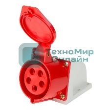 Розетка Rexant 125 стационарная 3Р+РЕ+N 32А 380В IP44