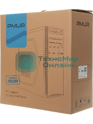 Компьютер Amur Нарвал B7I21 MT i3 12100 (3.3) 16Gb SSD 256Gb UHDG 730 FreeDOS GbitEth 400W мышь клавиатура черный (RUS) (2147002)