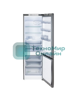 Холодильник Бирюса W6130 матовый графит двухкамерный 245/100л морозилка снизу