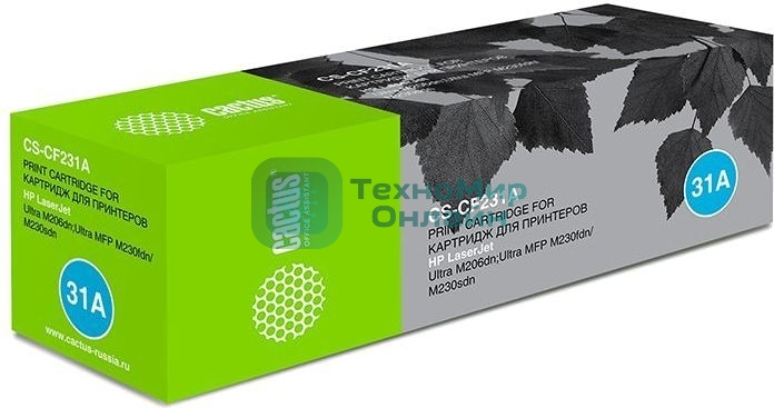Картридж лазерный Cactus CS-CF231A черный (5000 стр.) для HP LJ M206dn/Ultra MFP M230fdn/M230sdn
