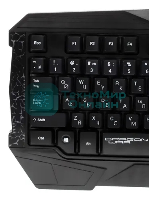 Комплект клавиатура+мышь Qumo Solaris проводной, USB, 2200 DPI, чёрный