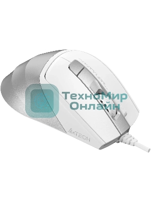 Мышь проводная A4Tech Fstyler FM45S Air белый/серебристый, 2400 dpi, USB, кнопки - 7