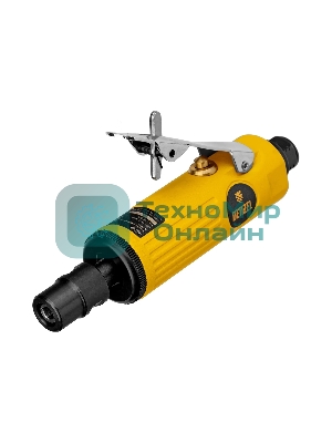 Пневмошлифмашина прямая Denzel PGS25000, 25000 об/мин, 10 шлиф. камней, цанга - 3, 6 мм, 113 л/мин