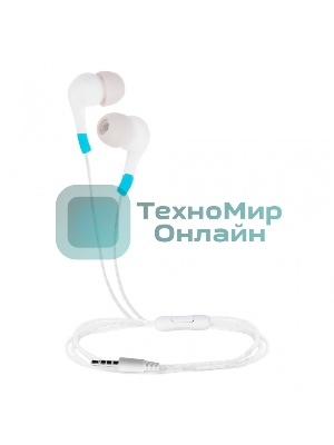 Проводные наушники Smartbuy A7 белый, внутриканальные, Jack 3.5 мм, микрофон на проводе