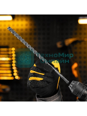 Бур по бетону Denzel цельная крестовая пластина, 12x265 мм, SDS PLUS