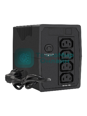 Источник бесперебойного питания ExeGate Power Smart ULB-650.LCD.AVR.4C13 650VA/360W, LCD, AVR, 4*C13, черный