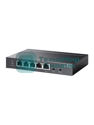 Коммутатор настольный TP-Link TL-SG1005P-PD с 5 гиг. портами (1 порт с входящим PoE++, 4 порта с исходящим PoE+), бюджет PoE: 9, 21, 47 или 66 Вт (зависит от используемого стандарта входящего PoE)
