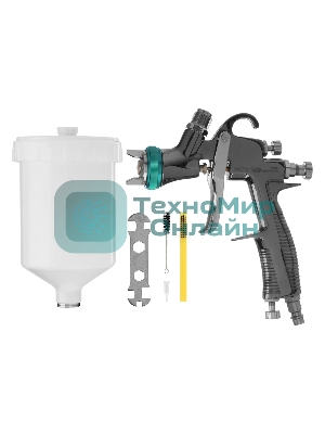Краскопульт пневматический Stels ag 950 lvlp 57367 профессиональный гравитационный