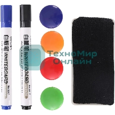 Флипчарт Deli 7892, лак, 90x60 см на треноге белый с аксессуарами