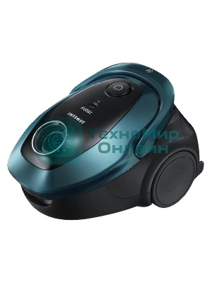 Пылесос Samsung VC20M2540JN/EV черный/зеленый, 460/2000 Вт, уборка сухая, пылесборник мешок 2.5 л