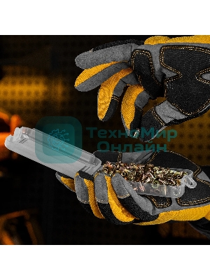 Заклепки резьбовые Denzel стальные, оцинкованные, М4, пластиковый кейс, 140 шт.