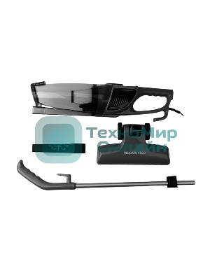 Пылесос вертикальный Topdevice CVC100 черный, питание от сети, 600 Вт, уборка сухая, пылесборник 1.2 л