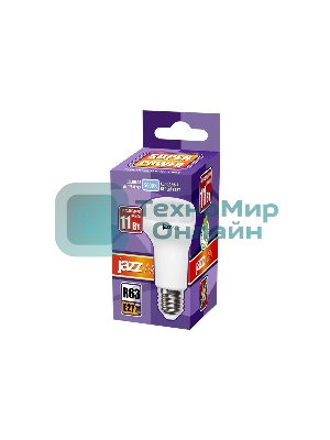 Лампа светодиодная JazzWay PLED-SP R63 11Вт 5000К холодный белый E27 820лм 230В