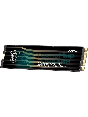 Накопитель SSD MSI SPATIUM M480 PRO, 2Tb, M.2 2280, PCIe 4.0 x4, NVMe, R/W 7400/7000
