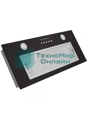 Вытяжка встраиваемая Zigmund & Shtain K 016.5 B черный, 52 см, 1050 куб. м/ч, 60 дБ