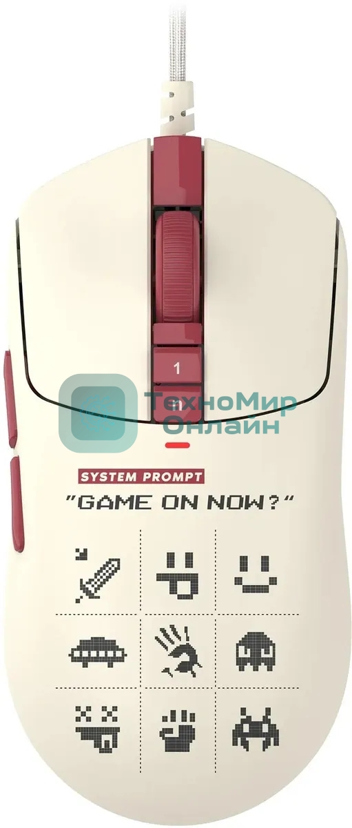 Мышь проводная A4Tech Bloody W72 Ultra Pixels Red рисунок/бежевый/красный, 20000 dpi, USB, кнопки - 7