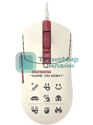 Мышь проводная A4Tech Bloody W72 Ultra Pixels Red рисунок/бежевый/красный, 20000 dpi, USB, кнопки - 7