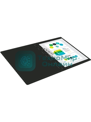 Папка с металлическим зажимом Buro A4, пластик, 0.5мм, черный