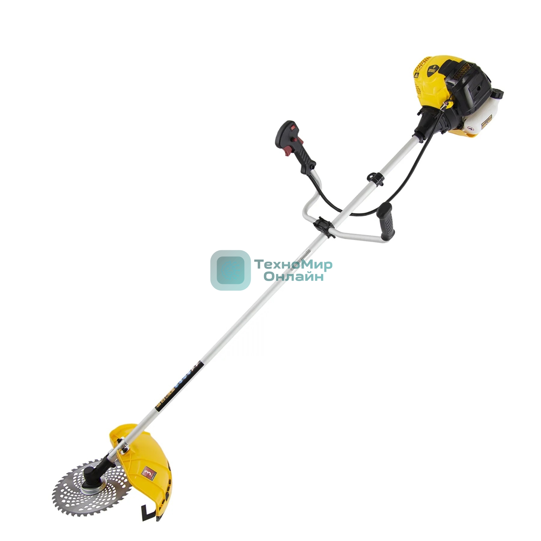 Триммер бензиновый Denzel DTL-52, 52 см3, неразъемная штанга, состоит из 2 частей