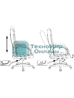 Кресло Бюрократ CH 002 3C1 серый, ткань