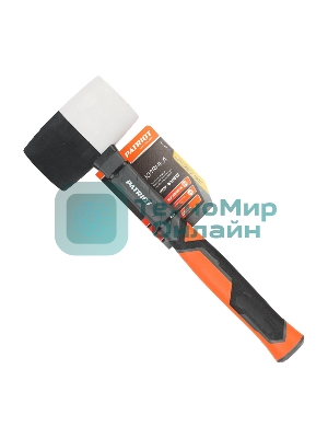 Киянка Patriot RMF-680BW черно-белая, с фиберглассовой рукояткой, 680г