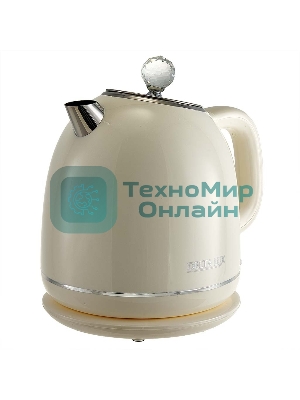 Чайник электрический Delta LUX DE-1018 (1,7 л. металл/пластик) белый