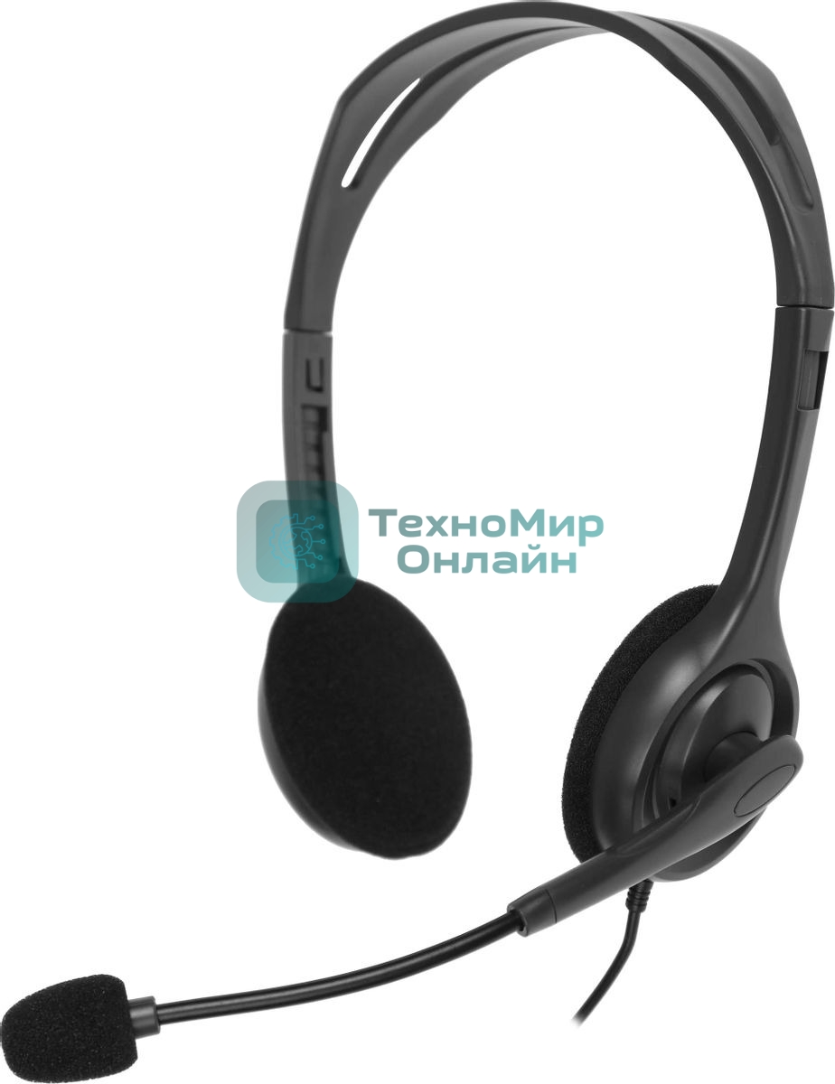 Гарнитура проводная Logitech Headset H111 Stereo grey (981-000594/981-000593/981-000588)