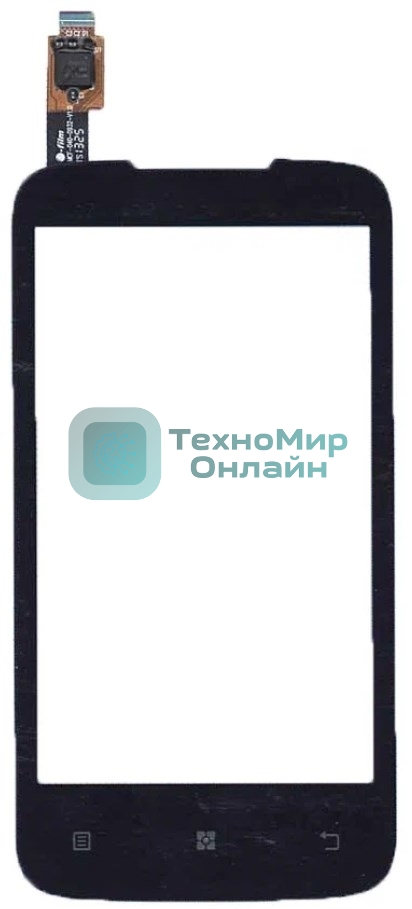 Сенсорное стекло (тачскрин) для Lenovo A376, черное