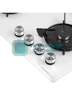 Газовая варочная панель HOMSair HGG641EWH независимая, белый