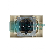 Розетка 2-местная IEK BRITE РС12-3-БрА с заземлением, без защитных шторок, 16А в сборе, алюминий