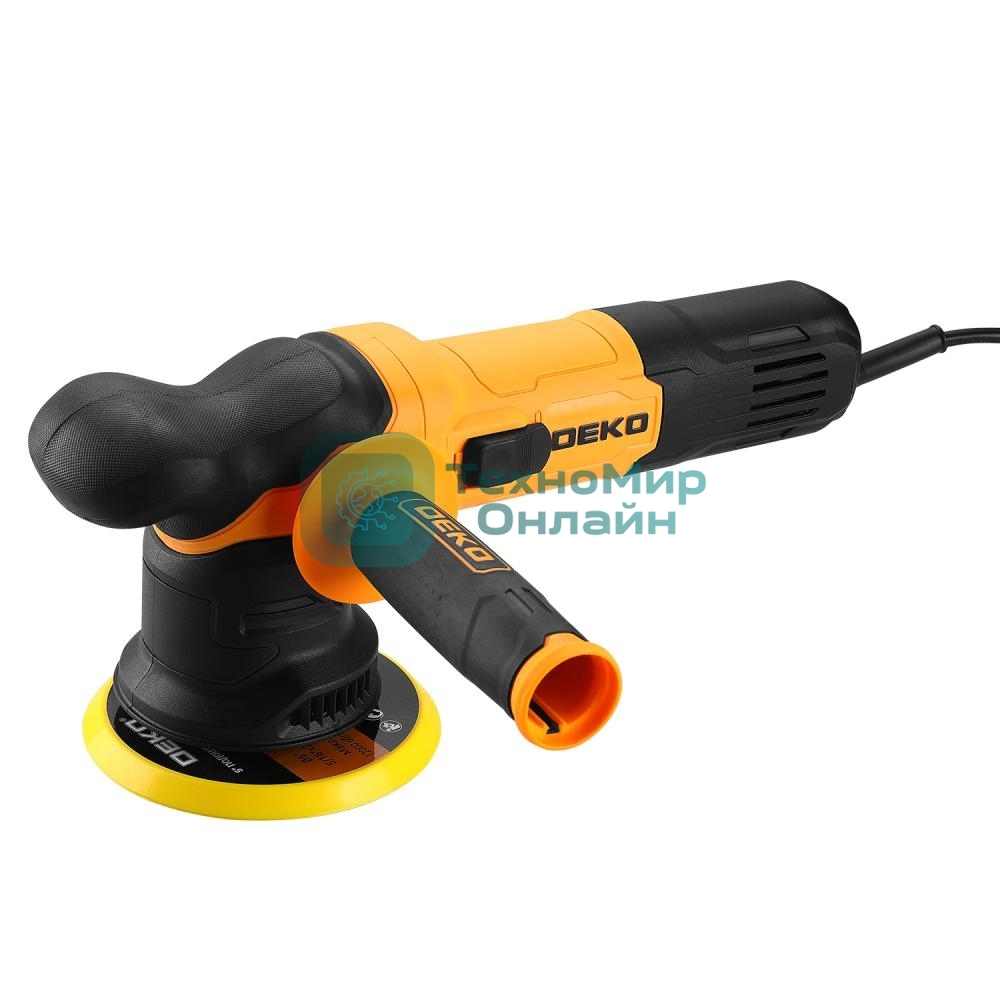 Шлифмашина полировальная орбитальная сетевая DEKO P1250-D, 125мм, 1250 Вт