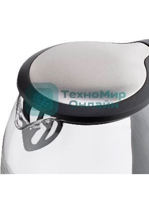 Чайник электрический 7095-VT(TR) Vitek Мощность 2200 вт.Объем 1.8 л,Материал корпуса термостойкое стекло.