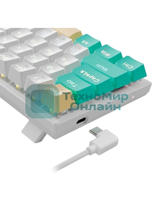 Клавиатура Defender Vexx Pro GK-084 проводная, USB Type-A, белый