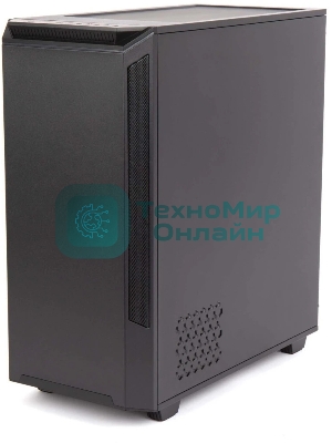 Компьютерный корпус Hiper PB81 черный без БП ATX 3x120мм 2xUSB2.0 2xUSB3.0 audio bott PSU