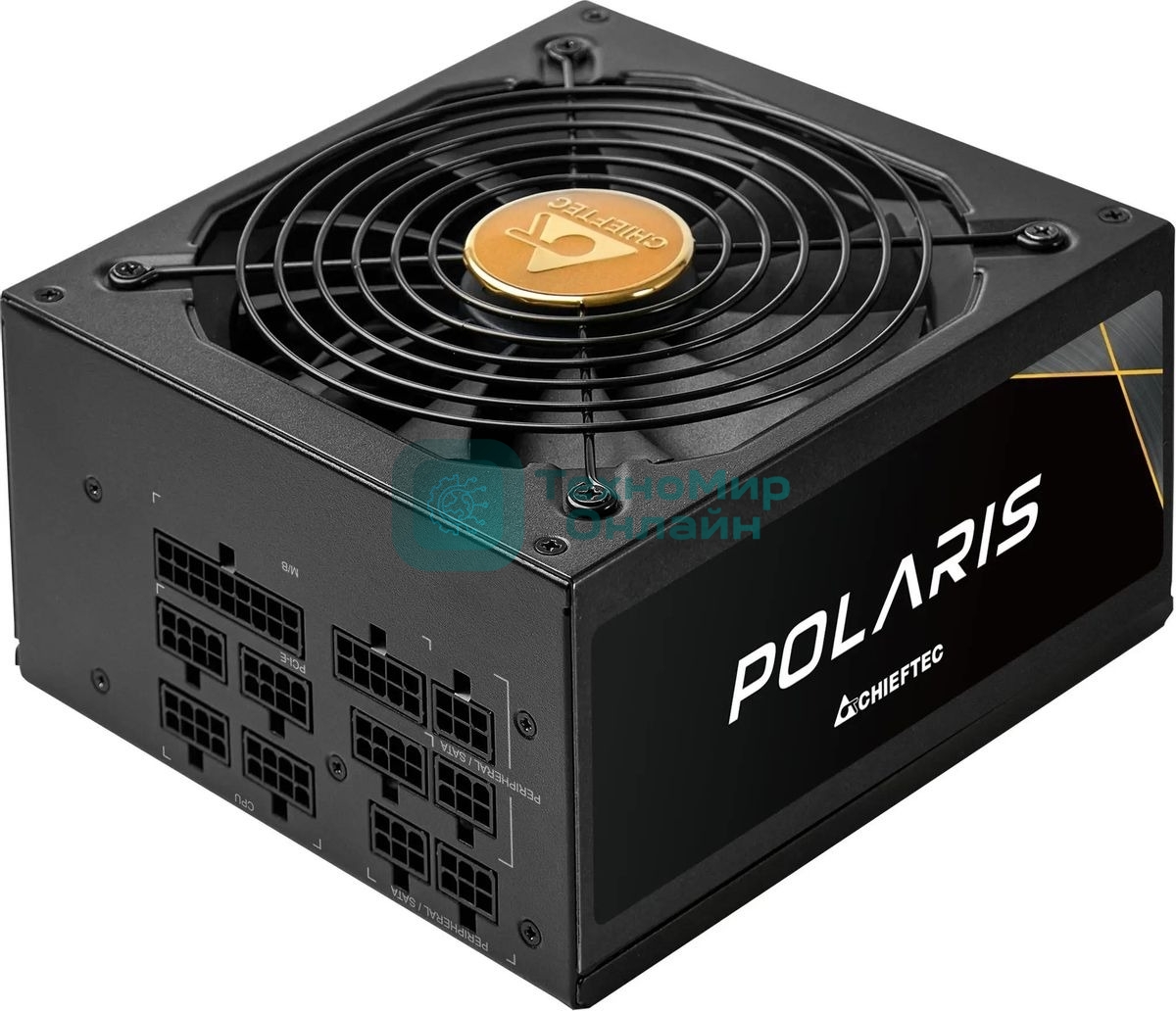 Блок питания Chieftec Polaris PPS-1050FC, 1050Вт, 80 PLUS Gold, 140мм, модульный, черный