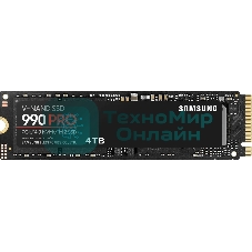 Накопитель SSD Samsung 990 PRO, 4Tb, PCIe 4.0 x4, M.2 2280, NVMe, R/W 7450/6900