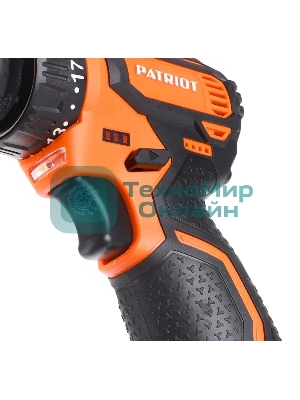 Дрель-шуруповерт Patriot BR 369Li, 12 В, 2 Ач, 35 Нм, бесщеточный