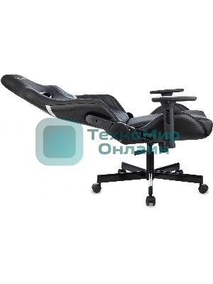 Кресло Knight Thunder 5X черный, экокожа, 120 кг, механизм качания