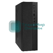 Компьютерный корпус Desktop ExeGate EX291267RUS MI-301U (mATX/mini-ITX, без БП, 1*USB+1*USB 3.0, аудио, черный)