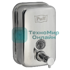Дозатор для жидкого мыла из нерж. стали Puff-8605, хром, 500 мл, глянцевый, 17х12х12 см
