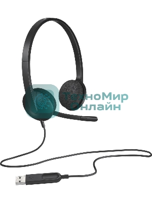 Гарнитура проводная Logitech Headset H340 USB graphite