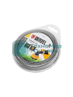 Леска для триммера Denzel двухкомпонентная зубчатый квадрат, 3,0мм х 15м, блистер EXTRA CORD