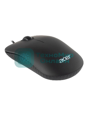 Мышь проводная Acer OMW122 черный, 1200 dpi, USB, кнопки - 3