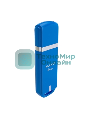 Флешка USB Maxvi P3 64GB sky blue (FD64GBUSB20C10P3)