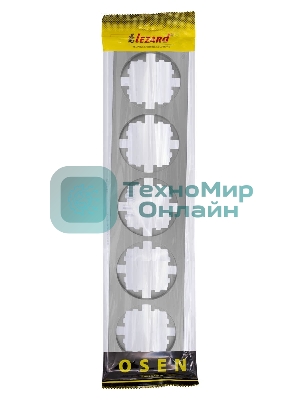 Рамка 5-м OSEN горизонт. квадрат серый матовый LEZARD 743-7400-150