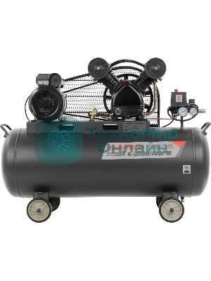 Компрессор поршневой Парма K-2200/100РМ масляный, 336 л/мин, 100 л, 2200 Вт, серый/черный