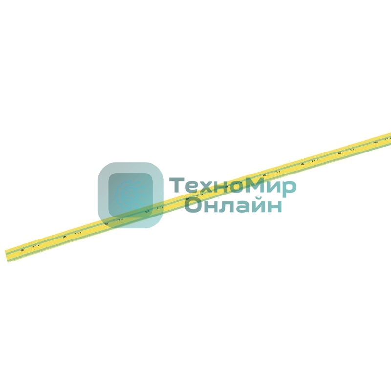 Трубка термоусаживаемая IEK ТТУ 1/0.5 желто-зеленая (1м)