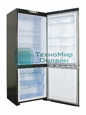 Холодильник DON R-280 G графит двухкамерный 200/90л морозилка снизу